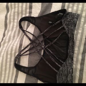 VS sports bra, cross-back